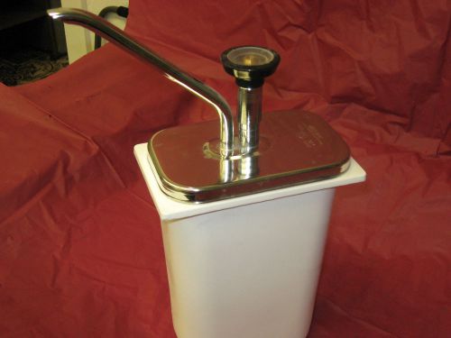 Stainless Steel Syrup Pumps w/ Plastic Jar