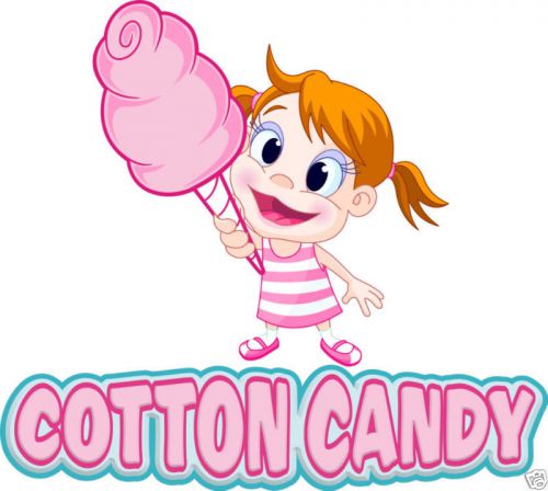 Cotton Candy Concession Decal 14&#034; Food Vinyl