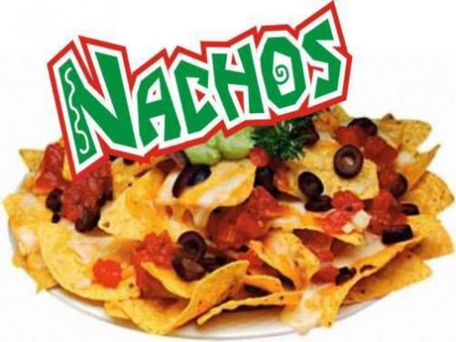 Concession Decal 10&#034; Nachos Restaurant Food Catering