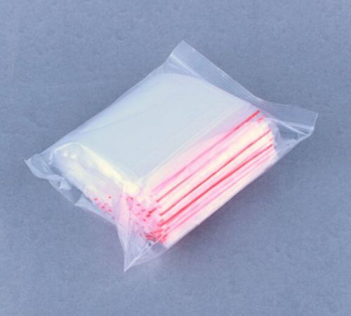 100 6X 9 CM Zip Lock Bags Clear 2MIL Poly Bag Reclosable  Plastic Small Baggies