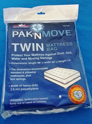 New Haven Pak &#039;N Move Twin Mattress Bag - Fits Standard &amp; Pillowtop + Box Spring
