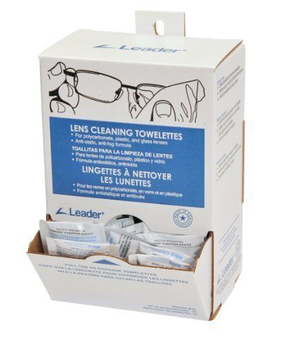 NEW Leader Lens Cleaning Towelette Dispenser (Pack of 100)