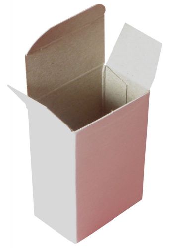 25 2 x 1-1/4 x 3 white reverse tuck carton mailer box new for sale