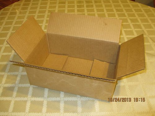 (25)  12 x 7-1/4 x 4  Flat Corrugated Boxes Cardboard Shipping Storage Cartons