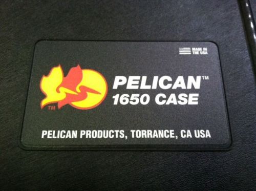 Brand new in box pelican 1650 black no foam for sale