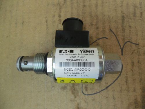 Vickers solenoid valve 300aa00085a mcscj115ag000010 115 vac new for sale