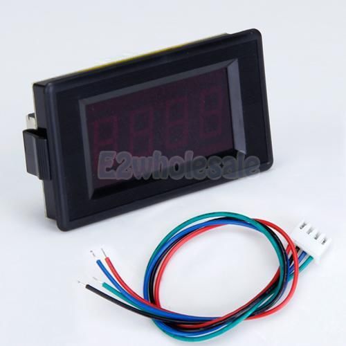 3 1/2 Digital Red LED Display 200 ohm Resistance Counter Panel Meter 51x24mm