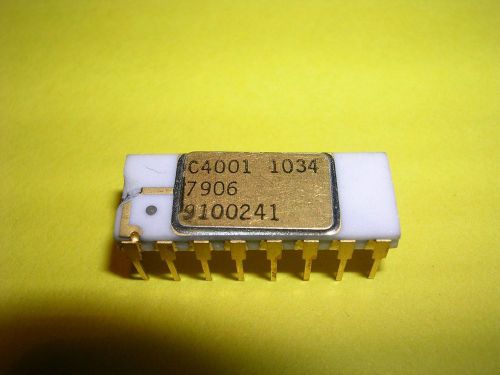 Intel c4001 (4001) rom chip - extremely rare - c4004 / c8008 / c4040 era for sale