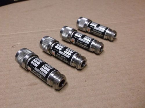 Lot Of (4) Weinschel 1-20N Fixed Coaxial Attenuator  ****Exc. Cond!****