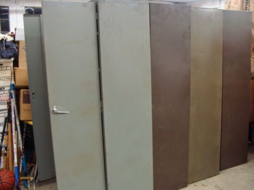 Lot Of 4 Two Door Metal Storage Cabinet Office Furniture