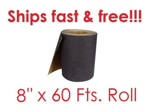 8&#034; x 60&#039; black roll safety non skid tape anti slip tape ramp grip trailer truck for sale