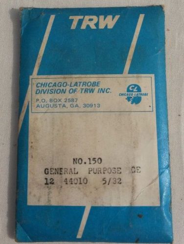 Chicago Latrobe Drill Bits NO 150 GENERAL PURPOSE 44010 5/32  ONLY 11 IN PACKET