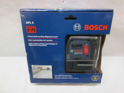 Bosch GPL5 5-Point Self-Leveling Alignment Laser Level- New!!!