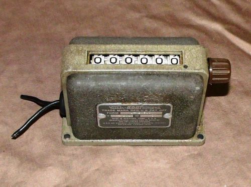 Vintage VEEDER-ROOT Electrical 6 Digit Counter 120 VAC Works Great! NR!