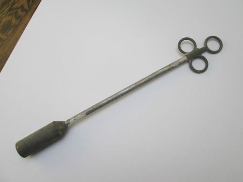Antique Drench Gun Animal Pill Dispenser Pusher Veterinary Medicine Tool