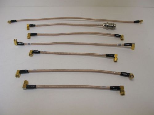 Cable Assembly SMA(M) to SMA(M).  Various Lengths.  7 each. DC - 18GHz.   Lot #4