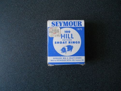 Vintage Seymour 100 Hill Pattern Shoat Rings