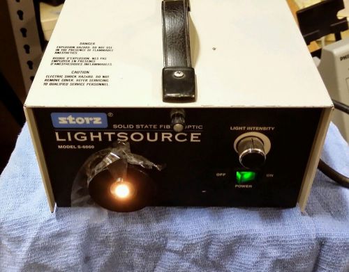 Storz S 6000 Fiberoptic  Light Source in good working cond. as pictured