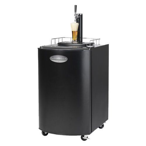 Beer Kegerator Keg Fridge Brew Dispenser Cooler Tap Refrigerator Black Full Size