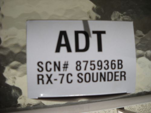 Indoor Sounder Siren Adt Scn# 875936B RX-7C