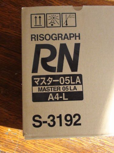 Risograph RN Master 05 LA S-3192 A4-L MASTER 2 rolls per box For RISO