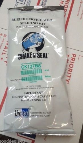 URASEAL CK137BS SHAKE N SEAL 3 PAIR BURIED SERVICE WIRE SPLICING KIT