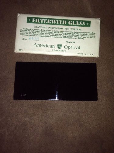 Nos vintage american optical filterweld glass shade 2x4 1/4 shade 10 for sale