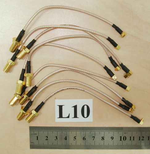Lot of 9 Flexible Cables 12.5 cm, with Connectors