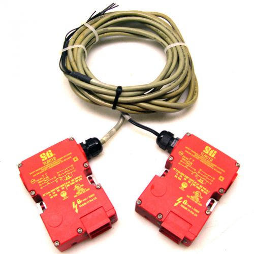 Lot of 2 sti tl8012 safety interlock switch 24vac/vdc 44519-0310 nib guard for sale