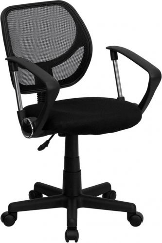 Mid-Back Black Mesh Task Chair with Arms (MF-WA-3074-BK-A-GG)