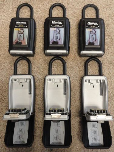 (6) master lock safespace realtors combination security combo key lockboxes, for sale