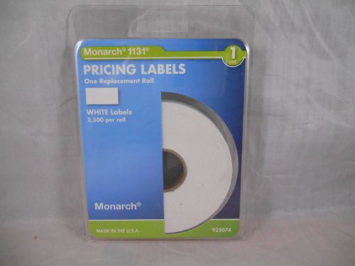MONARCH 1131 PRICING LABELS WHITE LABELS 2,500 PER ROLL 952074