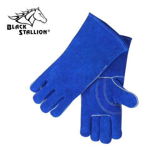 Revco Black Stallion 113 Blue Welding Gloves  Leather Large 6 pairs new