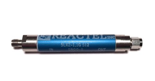 Reactel 5LX2-1.1G-S12 Low Pass Tube Filter