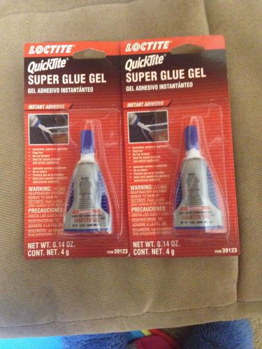 2 Pack Loctite 39123 - Quicktite Super Glue Gel 4g
