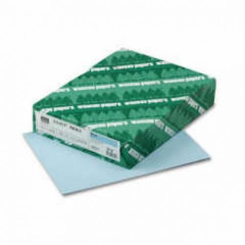 New wausau paper 49521 exact index card stock, 110 lbs., 8-1/2 x 11, blue, 250 for sale