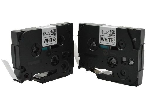 2 X TZ131/TZ131e BROTHER COMPATIBLE Tapes FOR P-Touch H 75 12mm