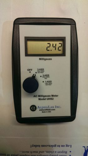 Ac gaussmeter magnetic flux magnetometer tesla meter alphalab uhs2 for sale