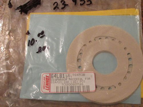 Lennox 64L81 Large Diaphram Material Gasket  (New) -w/ Free Inspection Record