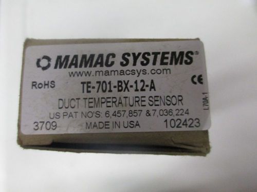 Mamac systems te-701-bx-12-a duct temp sensor (4&#034; probe length) quantity of 5 for sale