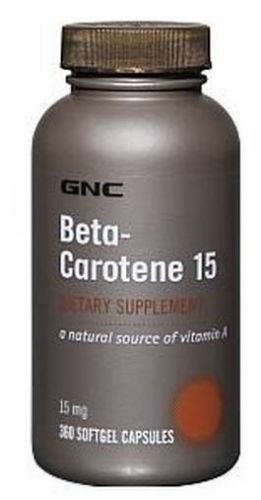 New gnc beta-carotene 15, 360 softgels for sale