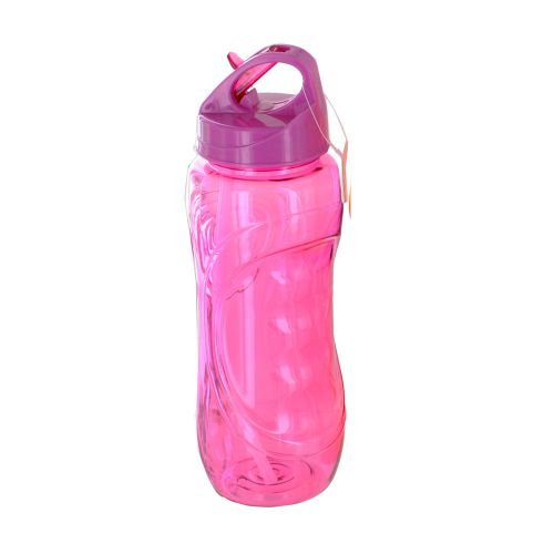 28-ounce personal sport reusable beverage bottle with flip straw - pink for sale