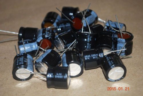 Lot of 20 pcs. 1000 uf, 35 vdc, s9845 electrolytic capacitor rubycon. for sale