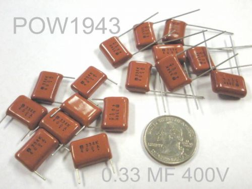 ( 20 pc. ) panasonic capacitors 0.33mf at 400v polyester film for sale