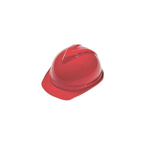 Hard hat, frtbrim, slotted, 6rtcht, red 10034031 for sale