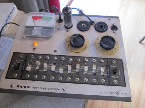 Tube Tester Knight 400 Allied Radio  It powers up and that all the testing