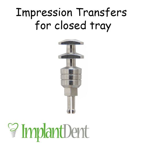 Impression transfers for closed tray, internal hex implant lab, free shipping! for sale