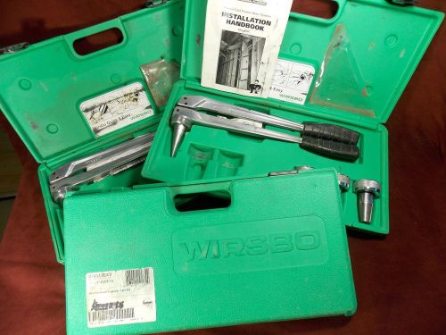 One Wirsbo ProPex Hand Expander Tool Kit w/ 1/2&#034;, 3/4&#034; and 1&#034; Heads &amp; Grease