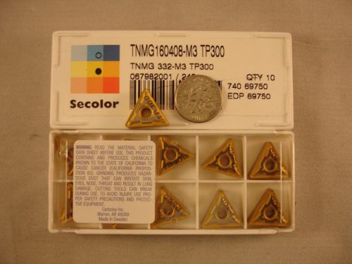 Tnmg 332 m3 tp300 seco carbide insert (10) new and in original packages for sale