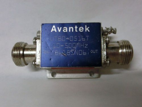 Avantek amplifier 10-500mhz ut80-0516t n type connectors guaranteed for sale